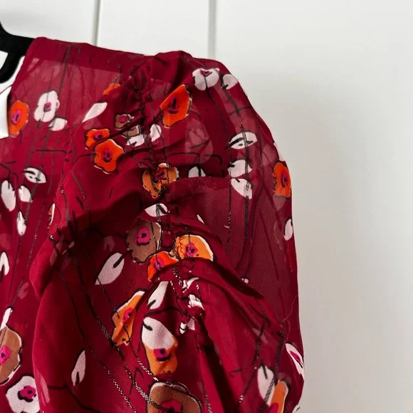 Second Female Anthropologie Silk Mix Maxi Dress Size L - Picture 10 of 13